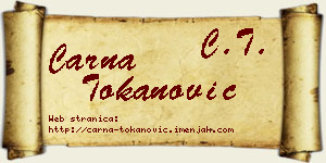 Čarna Tokanović vizit kartica
